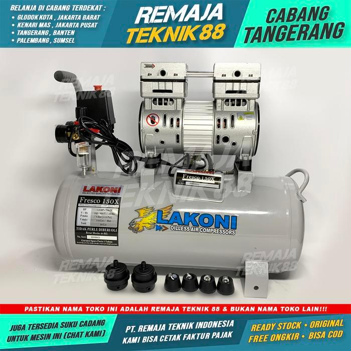KOMPRESOR ANGIN / 1HP LAKONI FRESCO 130X / KOMPRESOR OILESS /TANPA OLI