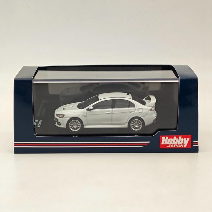 HOBBY JAPAN MITSUBISHI LANCER EVOLUTION 10 WHITE DIECAST SKALA 64