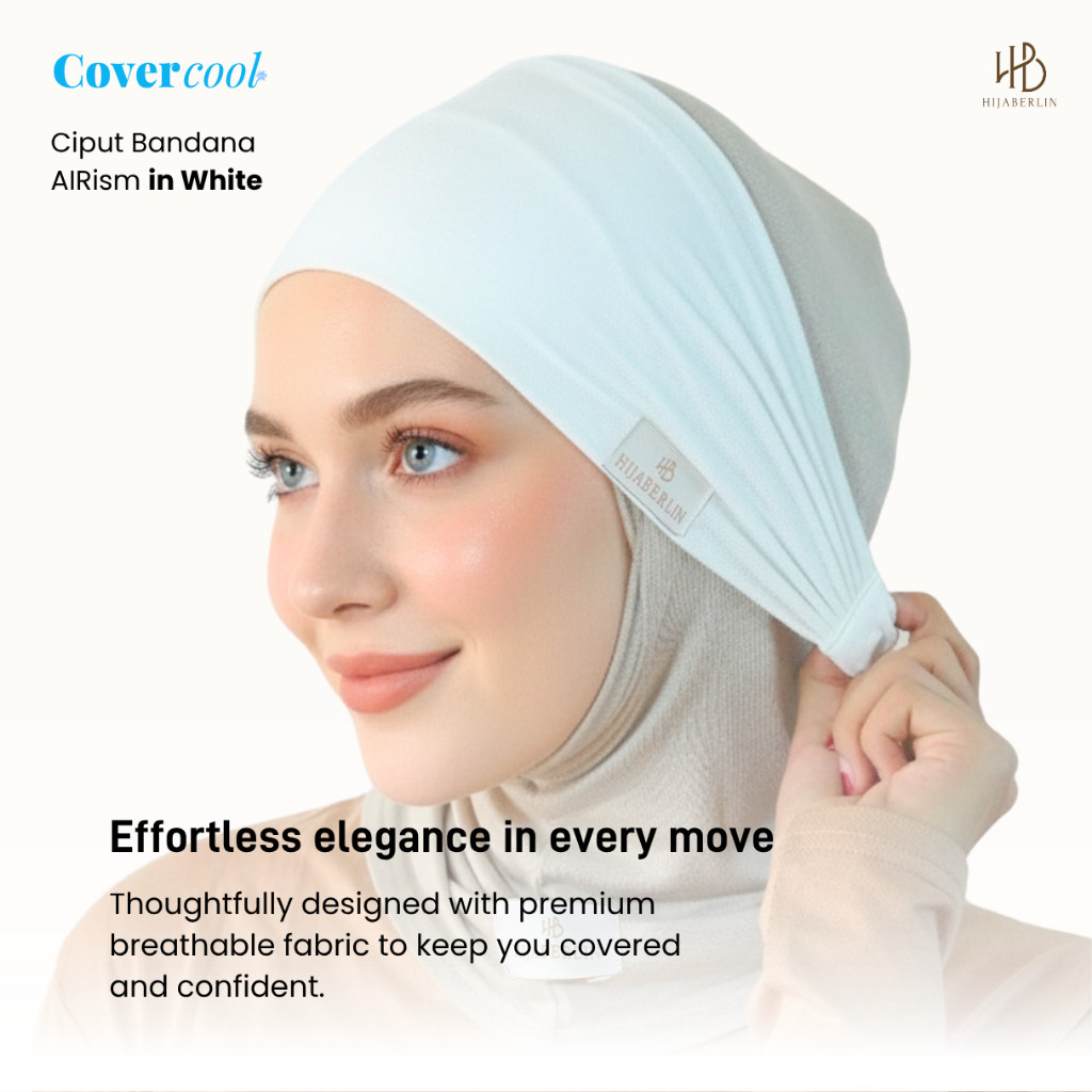 FRANCISS.ID HIJABERLIN - Ciput Bandana Airism Inner Hijab Airism Premium I Aksesoris Hijab Haji & Um