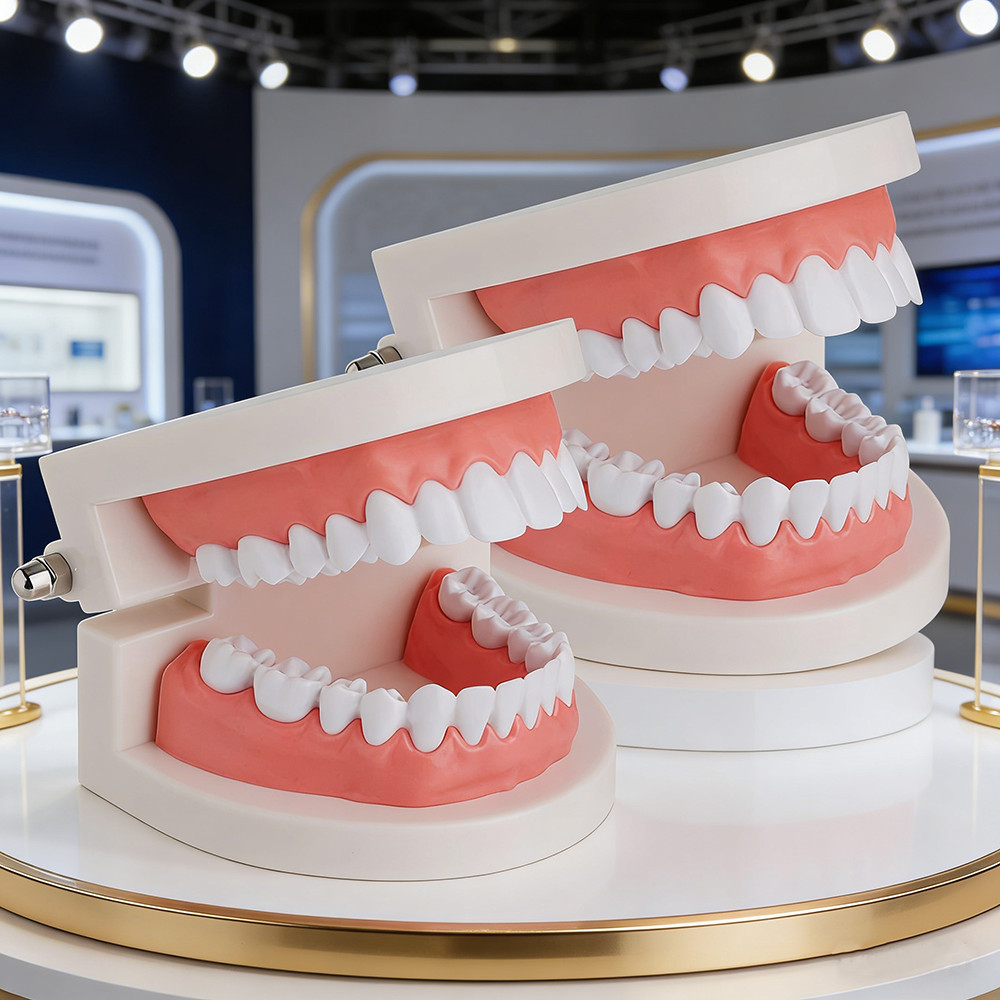 Alat Peraga Gigi Typodont dengan Gusi Karet – Model Studi Dental untuk Edukasi dan Pelatihan Dokter 