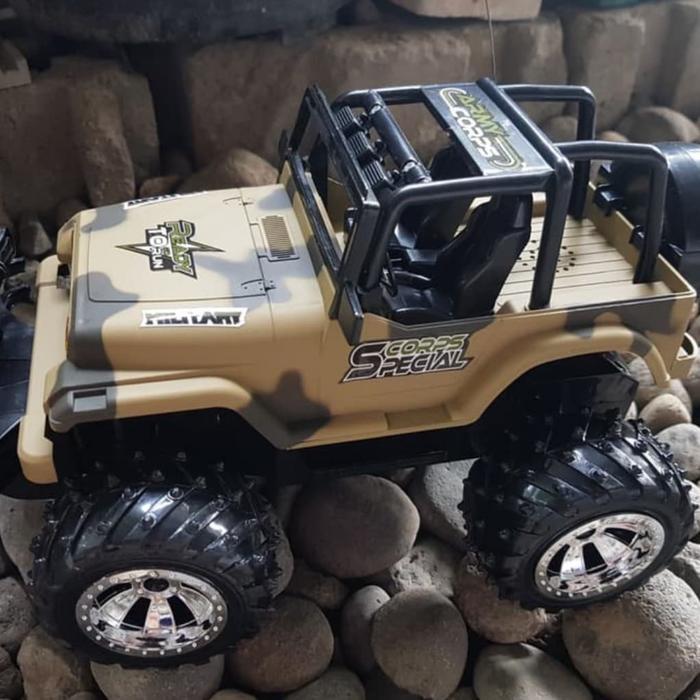 Mobil Remote Control Jeep Cross Country Jumbo - Rc Jeep Army Anak