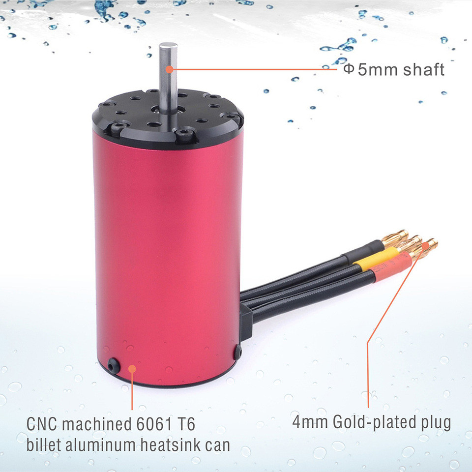 Surpass Hobby KK 4076 4068 5.0mm Brushless Motor 1700KV 2000KV 2250KV for RC 1/8 Drift Racing Off-ro