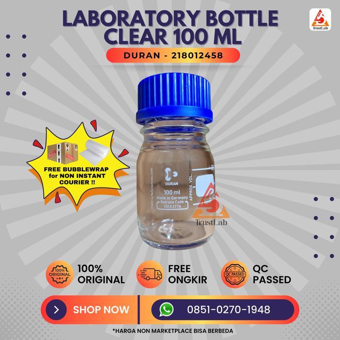 Laboratory Bottle 100 ml Duran | Botol Laboratorium 100 ml Duran