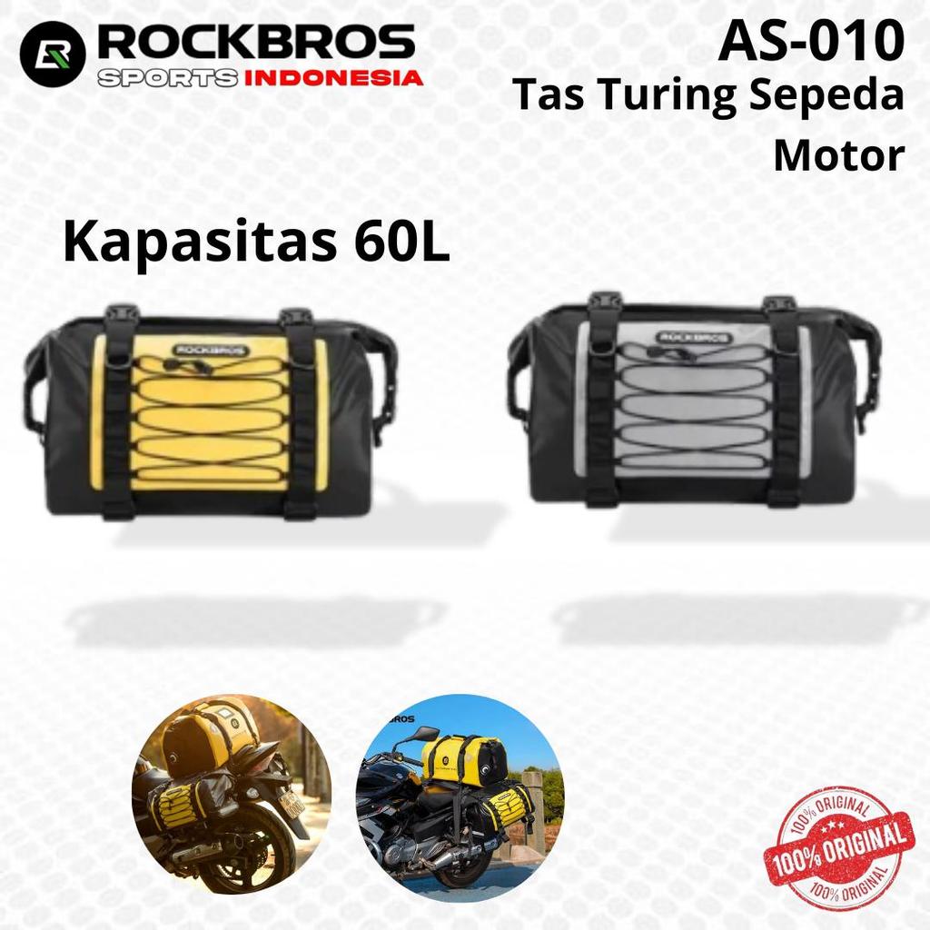 ROCKBROS AS-010 Tas Touring Motor Kapasitas 60L – Tas Motor Waterproof Besar, Travel Bag Motor, Tas 