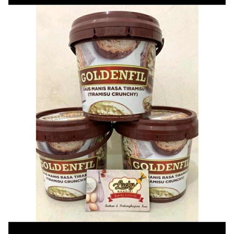 Goldenfil tiramisu/Selai Roti dan kue rasa tiramisu crunchy 1kg