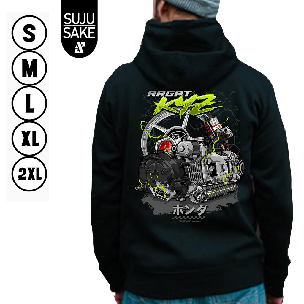 Sujusake Industries Jaket Hoodie Hodie Jemper Jumper Motor Honda Supra X Fit New Ragat Kyz Gank Bapa