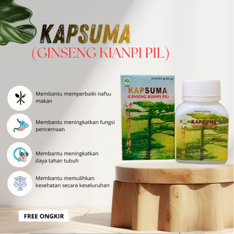 SUDAH DIJAMIN MANJUR!!! Kapsuma ginseng kianpi pill kapsuma Ginseng Kianpi Pil - PRODUK 100% ORIGINA