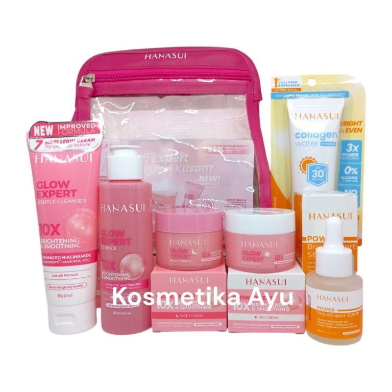 Hanasui Paket Skincare Kulit Glowing Mencerahkan