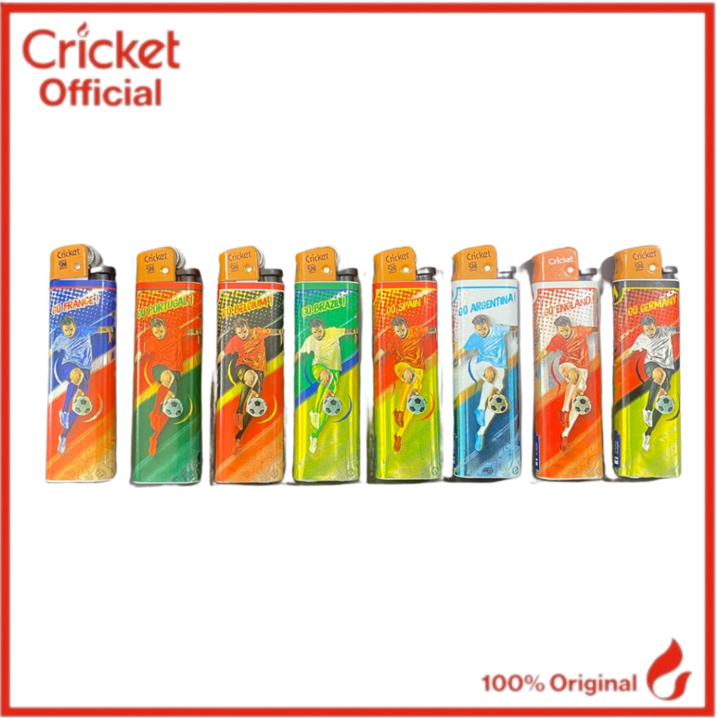 Korek Api Cricket Edisi Terbatas - Seri Football (8 Buah)
