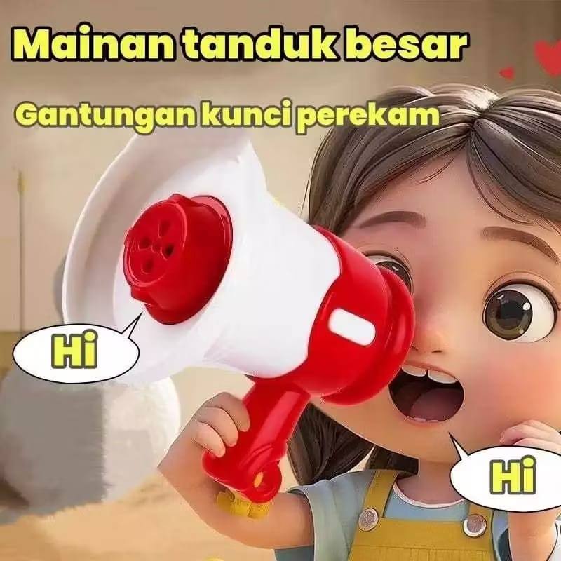 Keychain Toa MIni Gantungan Kunci Megaphone Gantungan Tas Gantungan Kunci Rekan Suara Toa