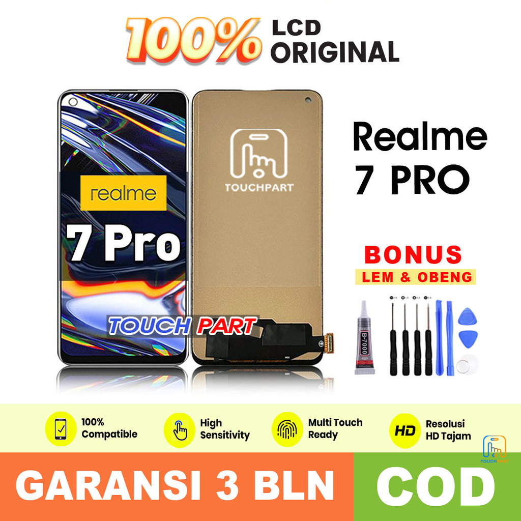 LCD Realme 7 Pro Original Fullset Touchscreen cod