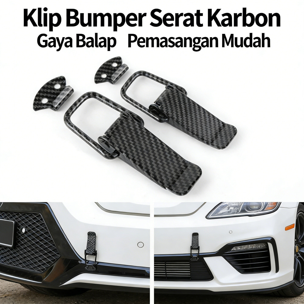 Klip Bumper Mobil Motor Baut Aksesoris Besar Racing Carbon Klip Bumper Set Baut Klip Bumper Body Uni