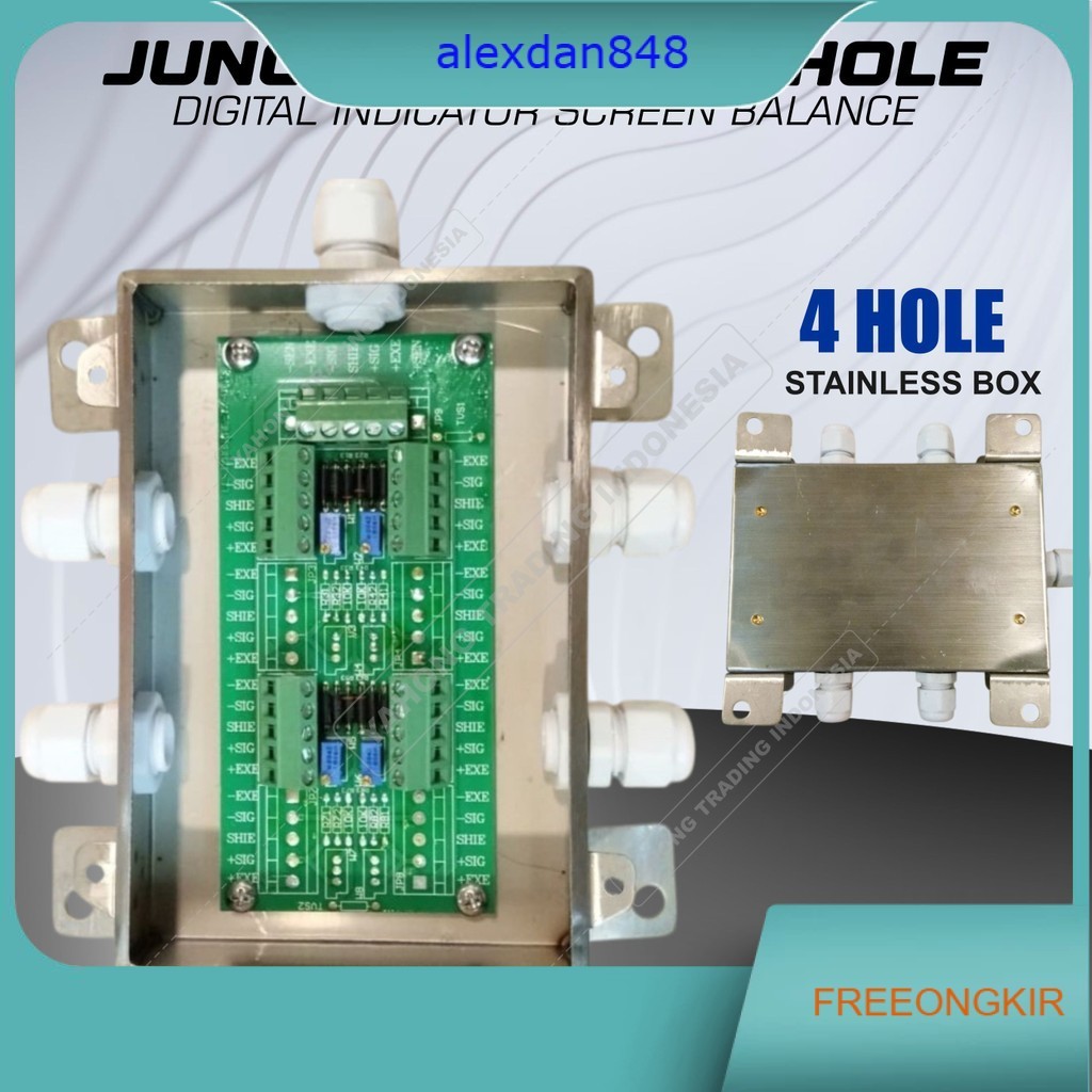 Junction Box 4 Lubang Untuk Instalasi Listrik Aman