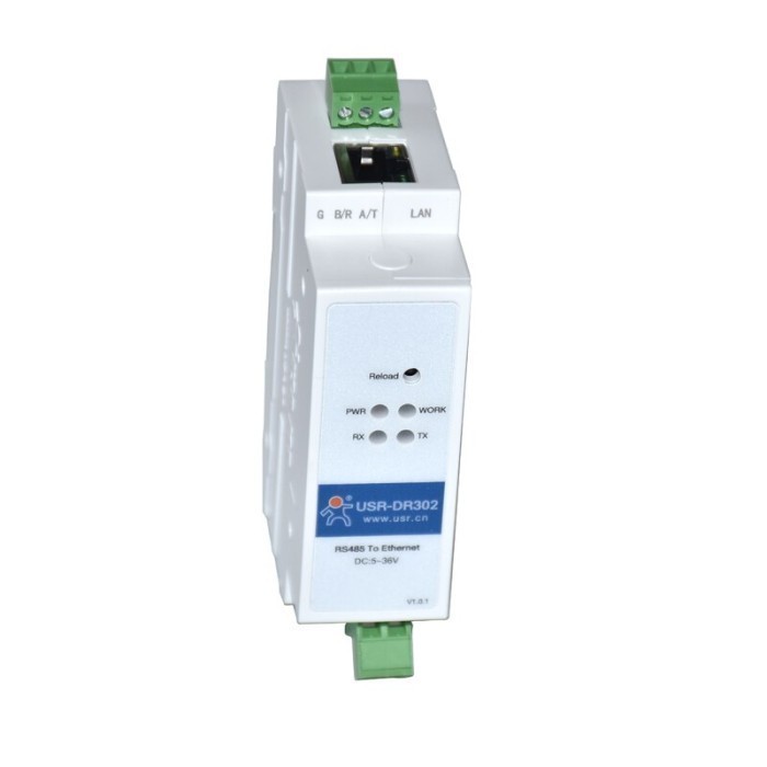 DIN RAIL RS485 to Ethernet converter ModBus Gateway USR-DR302 [IT]
