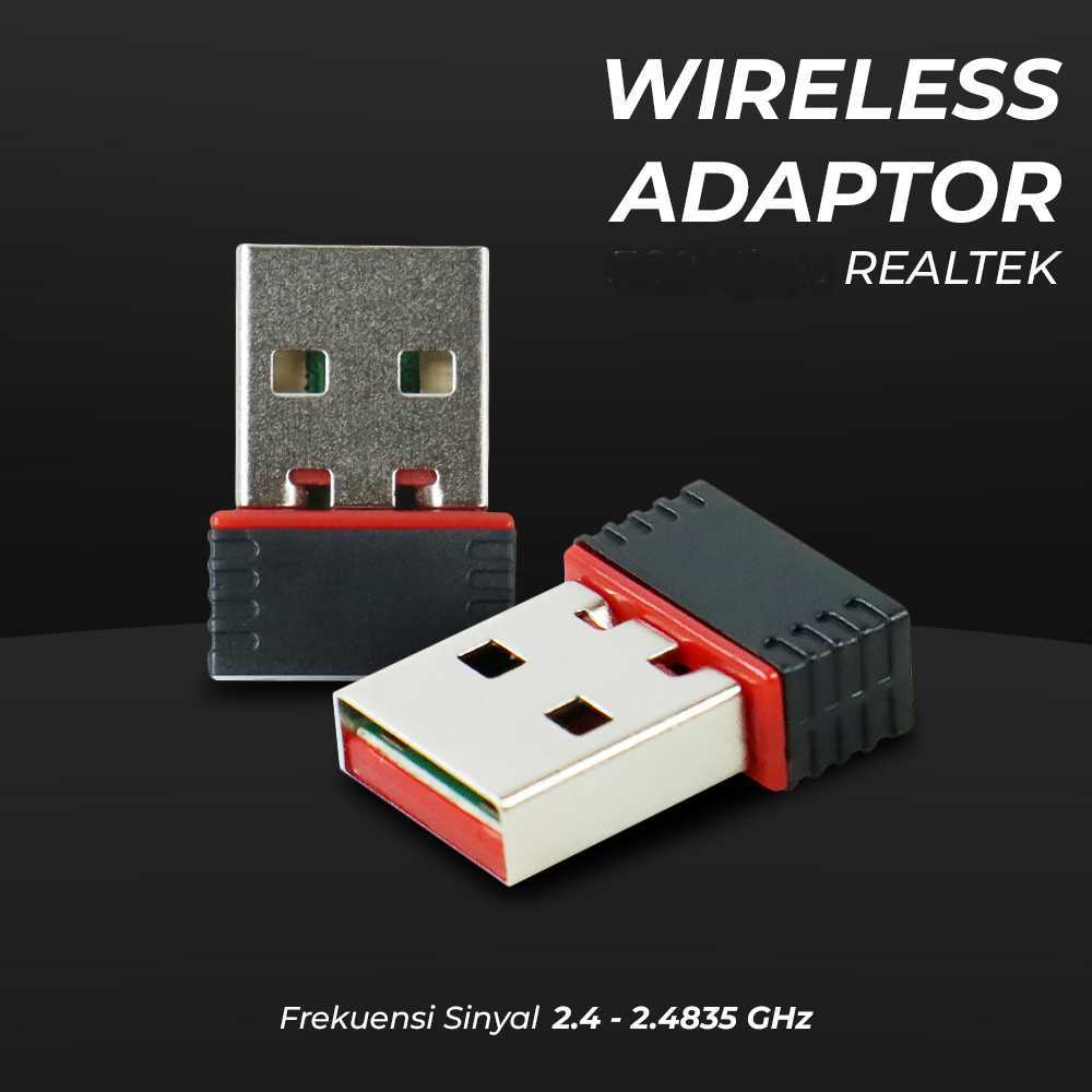 USB Wireless Adaptor 300Mbps Realtek LV-UW03 Dukungan WiFi 802.11n Kecepatan 300 Mbps Kompatibel Win