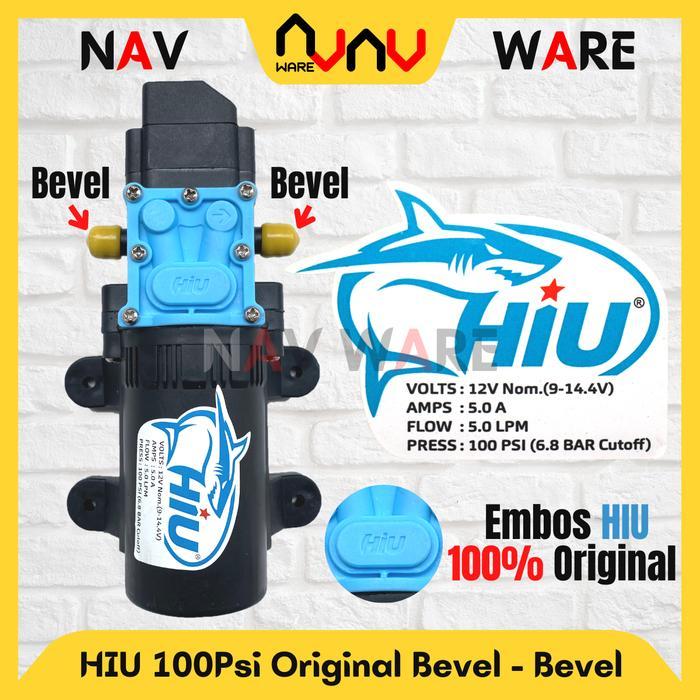 Pompa Air DC 12V HIU Original 100Psi High Pressure Sprayer Pertanian - HIU Bevel Bevel