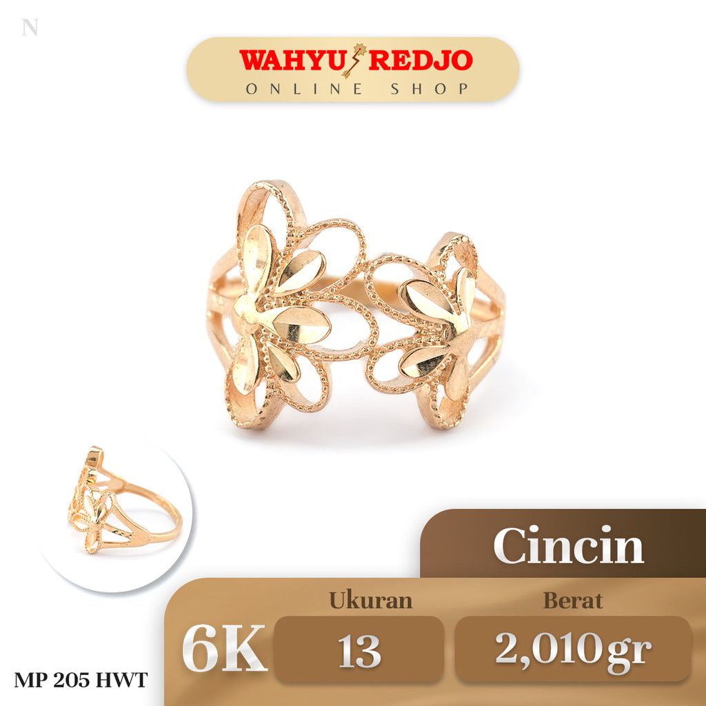 Cincin Emas 6K HWT Wahyu Redjo CC-6K-30592041-30592035-PMR