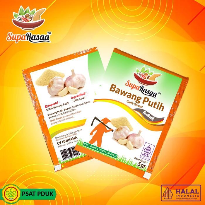 Bawang Putih Bubuk Sachet SupaRasaa Renteng - Garlic Rempah Bubuk Bahan Masakan Alami Non MSG