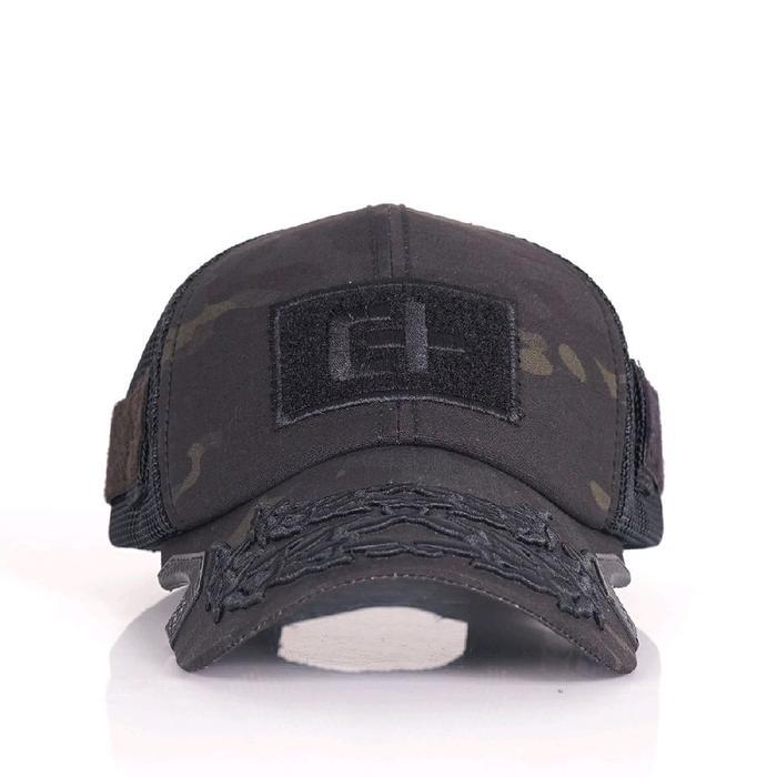 Topi Pria Cartenz Tactical Black Camo Pati - Black Camo (02)