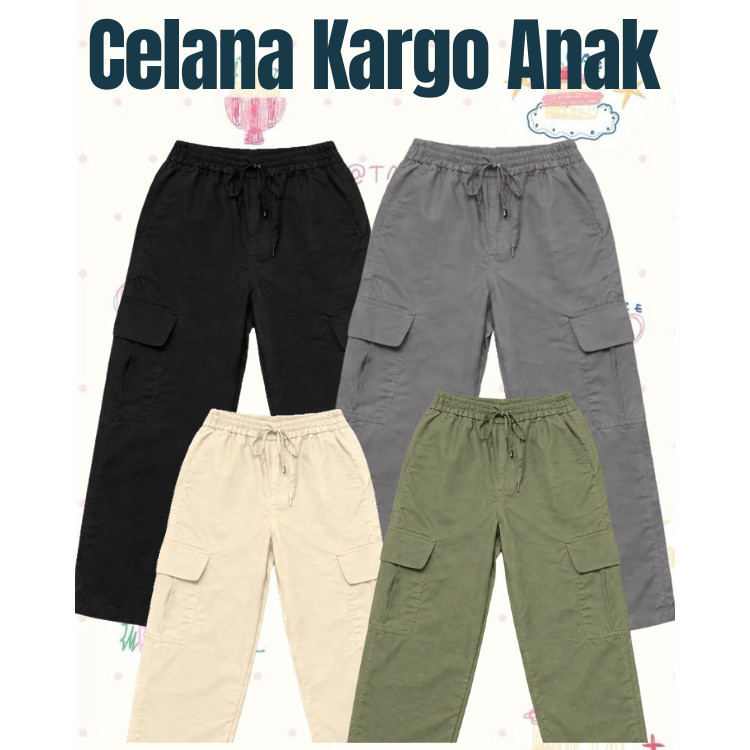 Celana Cargo Anak Panjang Celana Cargo Pants Anak/ Celana Cargo / Celana Kargo Wanita