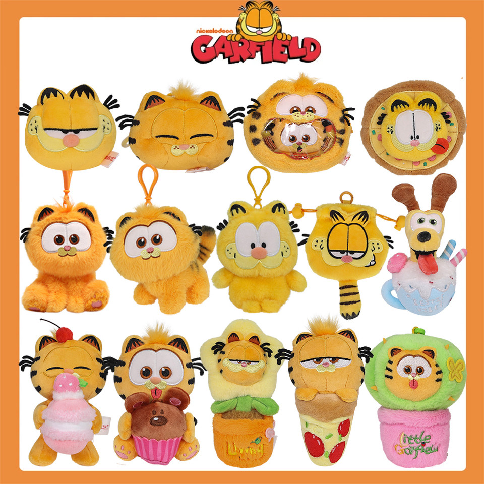 Garfield Family Plush Toys Kawaii Keya Cute Garfield Cat Oe Stuffed Animals Pelue Dolls Pents Xmas G