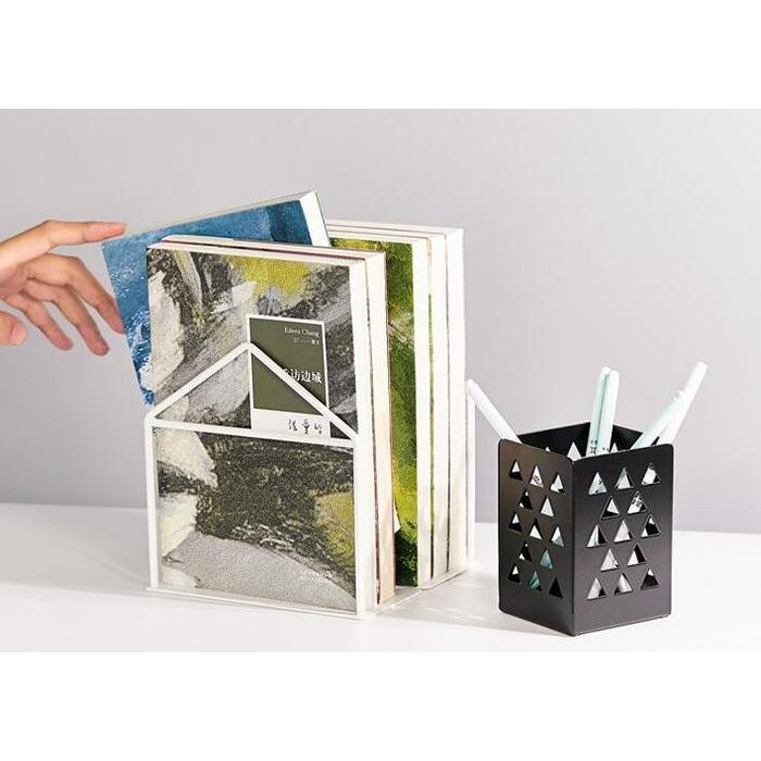 Pembatas Buku Besi (Anti Karat) / Sekat Buku - Putih