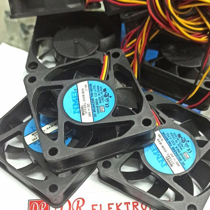 Cooling Fan Kipas Pendingin NMB 6cm 24v 24volt DC tipis 1cm 3 kabel 24