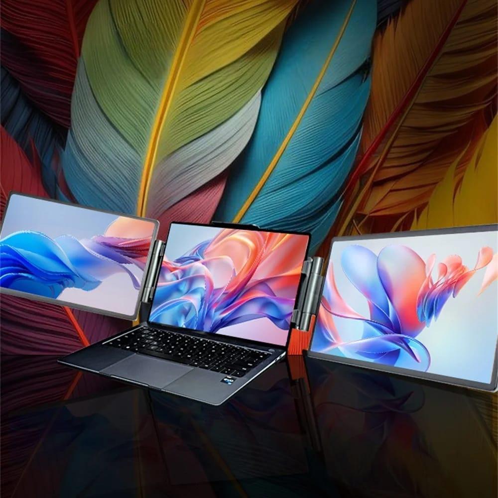 Portable Monitor Triple Screen Extender 14 Inch IPS FHD