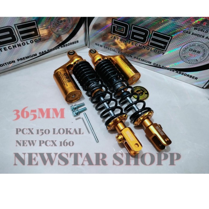 shockbreaker tabung dbs pcx 160 8844 gv sport premium 365mm original - Gold/black, 365MM