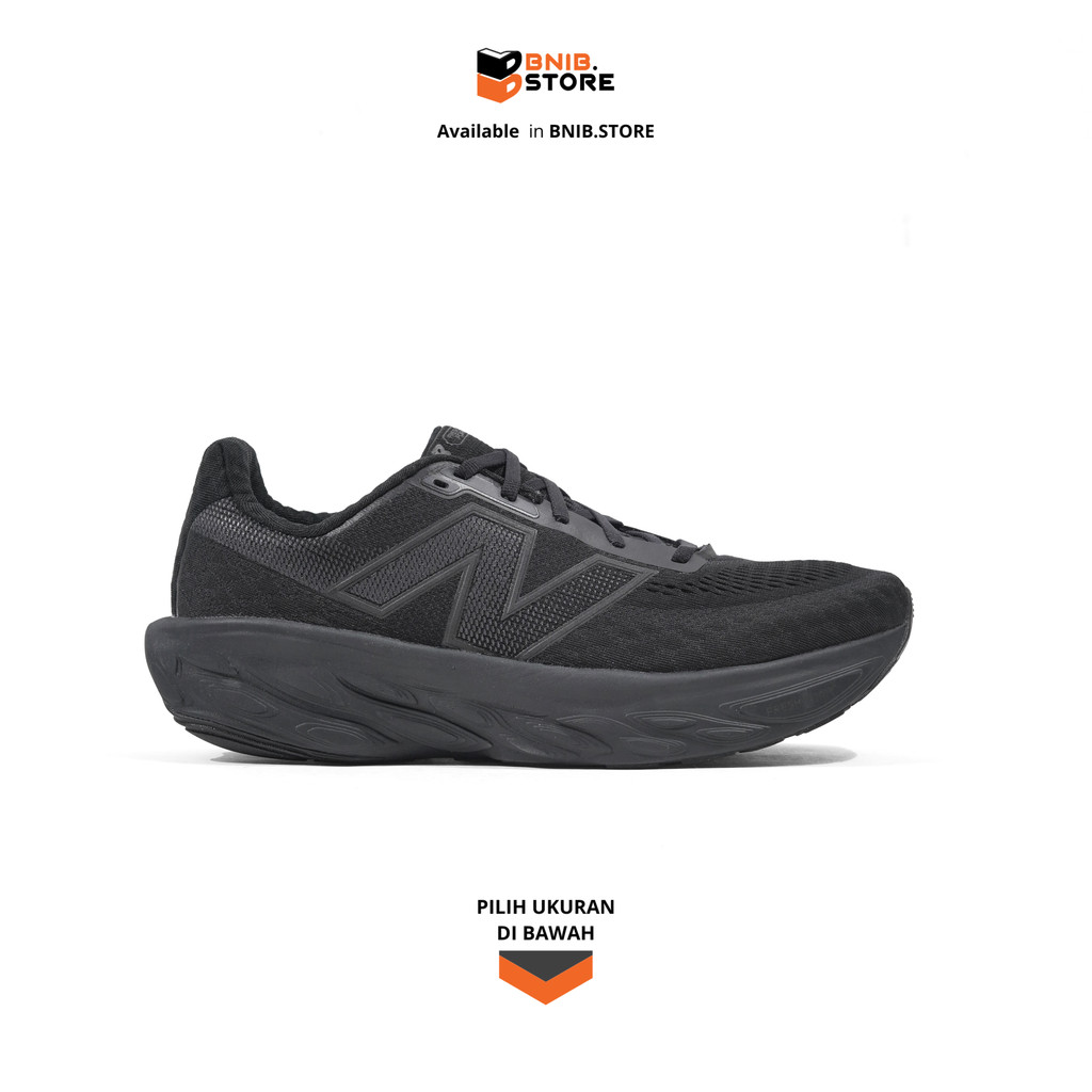 Sepatu Lari Pria NB Fresh Foam X 1080 v14 Full Black Original M1080K14