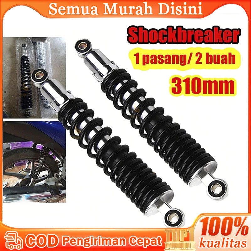 2 Buah Shock Belakang Wave, Shockbreaker Kualitas Tinggi untuk Motor - Cocok untuk Semua Jenis Motor