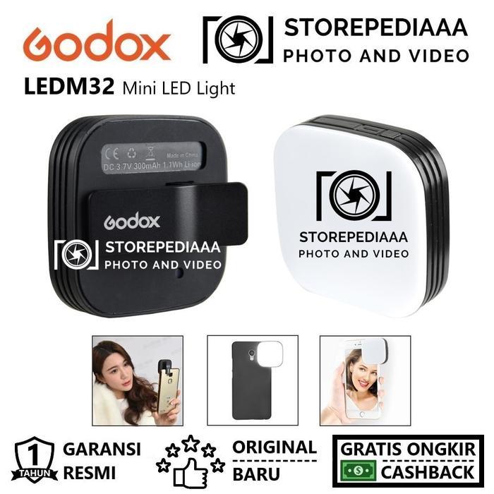 Godox LEDM32 Mini LED Light for Smartphone LEDM 32 LED M32 LED 32