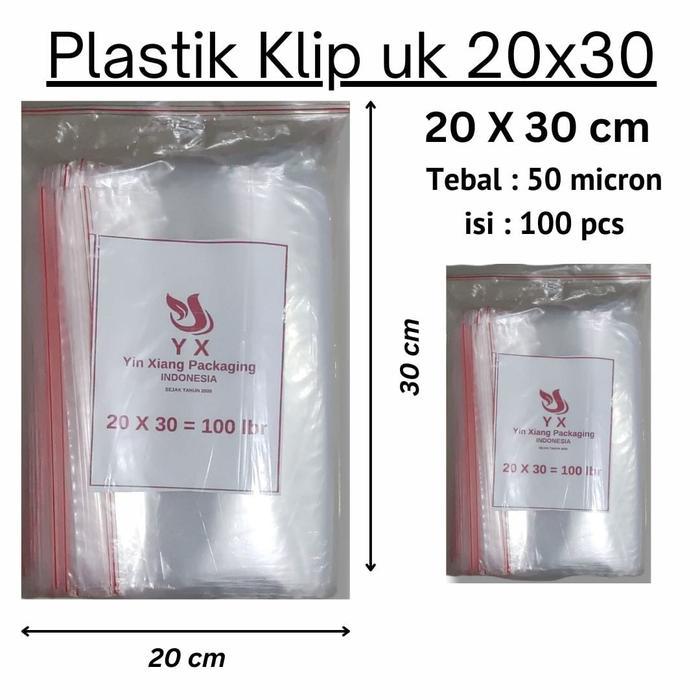 Plastik klip uk 20x30 - plastik Zipper lock - Klip 20x30