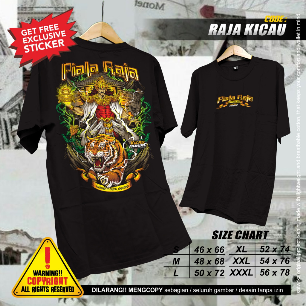 SPTWRKZ | Kaos Kicau Mania "Raja Kicau" | Kaos Burung Kicau Mania | KicauMania T-Shirt | Kaos Distro