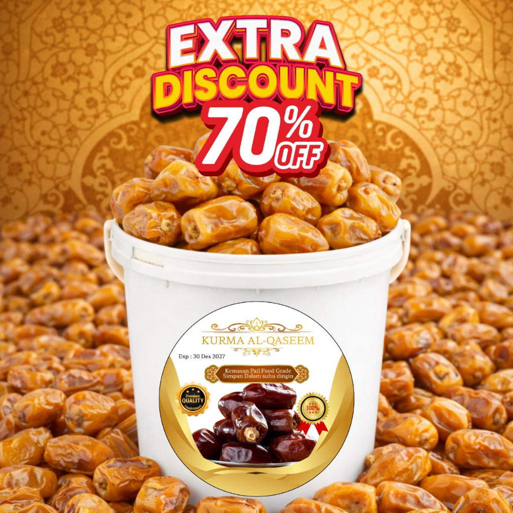 new - Kurma Sukari Gram ember / Kurma Sukkari Sukari Basah AlQasim