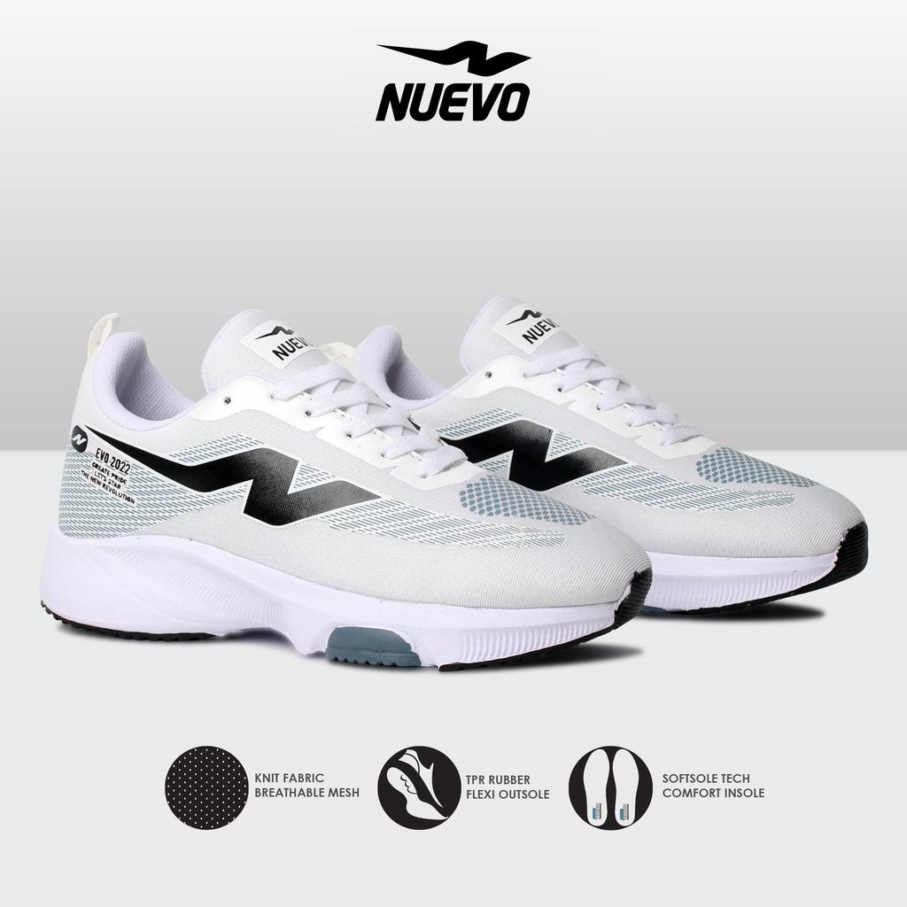 Sepatu Olahraga Pria Nuevo Evo 2022 Sneakers Lari Sport Men Running Jogging promo bigsale