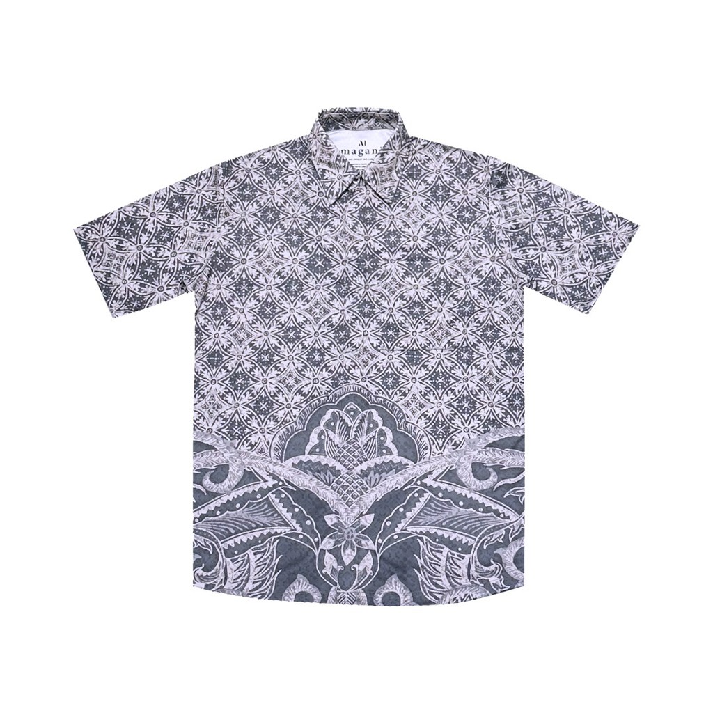 MAGANI Nosweat Kawung Alhambra - Kemeja Batik Lengan Pendek