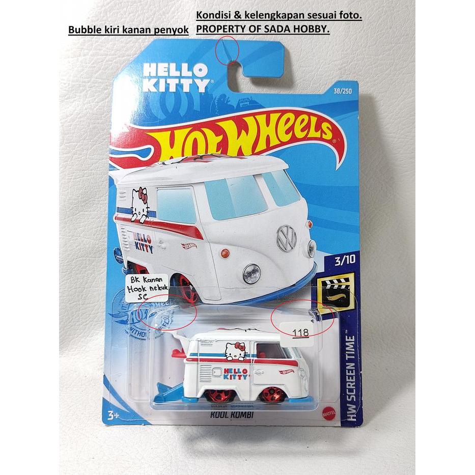 Hot wheels HW Screen Time Cool Kombi White Hello Kitty