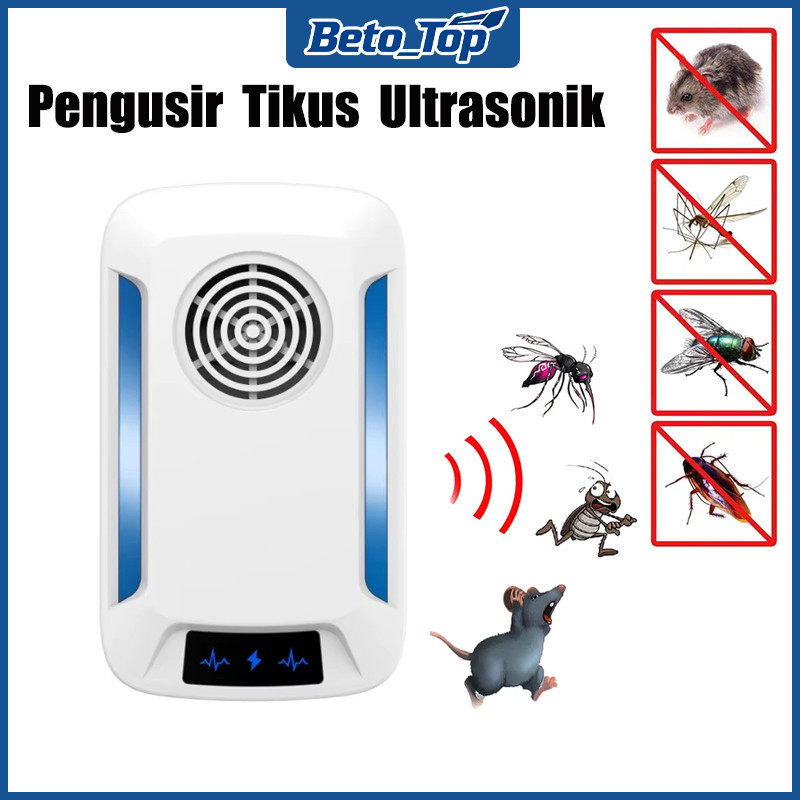Pengusir Tikus Ultrasonik Pengusir Tikus Elektrik Ultrasonik Mengusir Hama Seperti Tikus, Kecoa, Kad