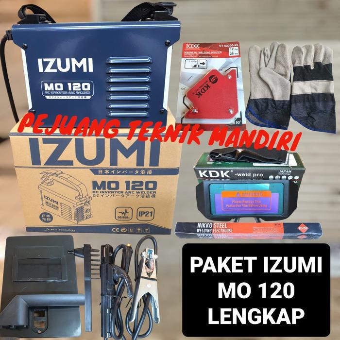 Konstrux MESIN LAS IZUMI MO 120 / TRAFO LAS INVERTER IZUMI MMA 120 / IZUMI 120 - PAKET LENGKAP