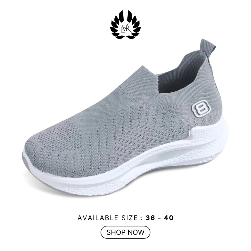 EVR Hanni Sepatu Sport Sepatu Wanita Tanpa Tali LV0496