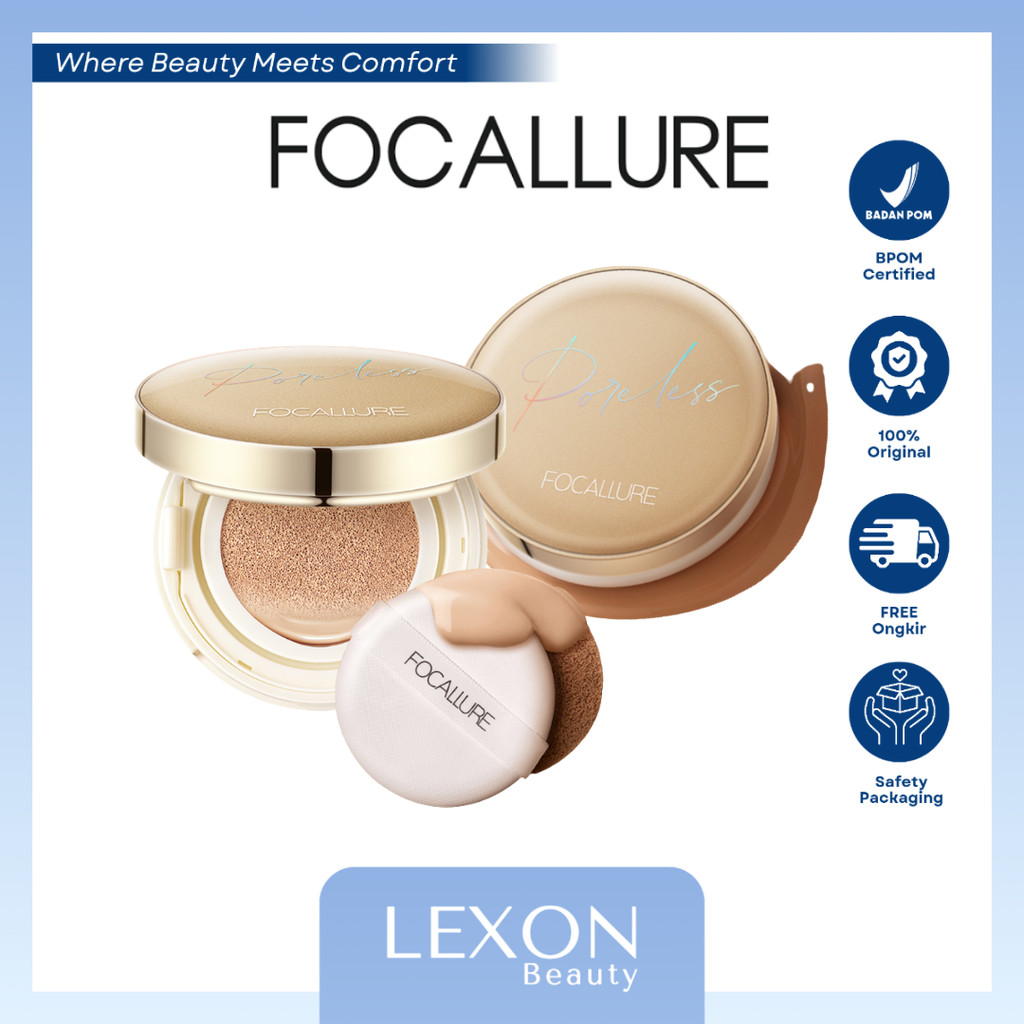[Focallure] Poreless Matte Air Cushion Foundation