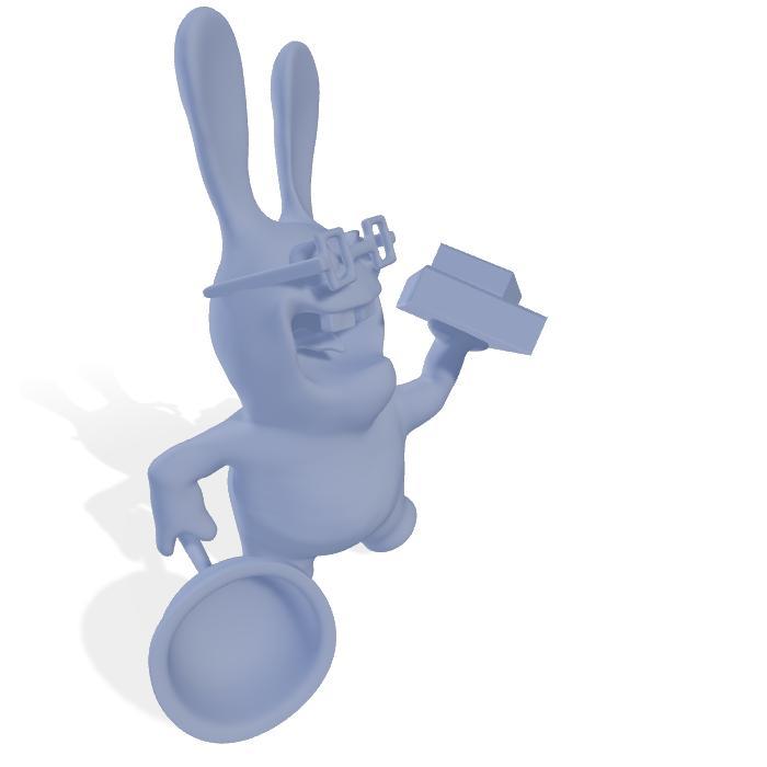 Diorama Diecast Rabbids Skala 64 Figure Miniatur