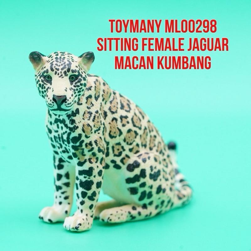 ToyMany ML00298 | Sitting Jaguar Panthera Onca Macan Kumbang Macan Tutul | Mainan Figure Binatang Mi