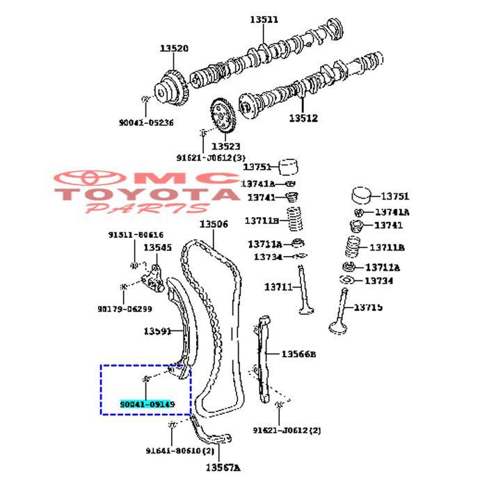 Baut Damper Chain Tensioner Avanza Xenia 90041-09149 Best