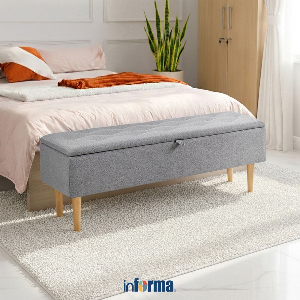 Informa Millie Bangku - Abu-Abu Multipurpose Stool Bangku Makan Cafe Restoran Serbaguna Furniture In
