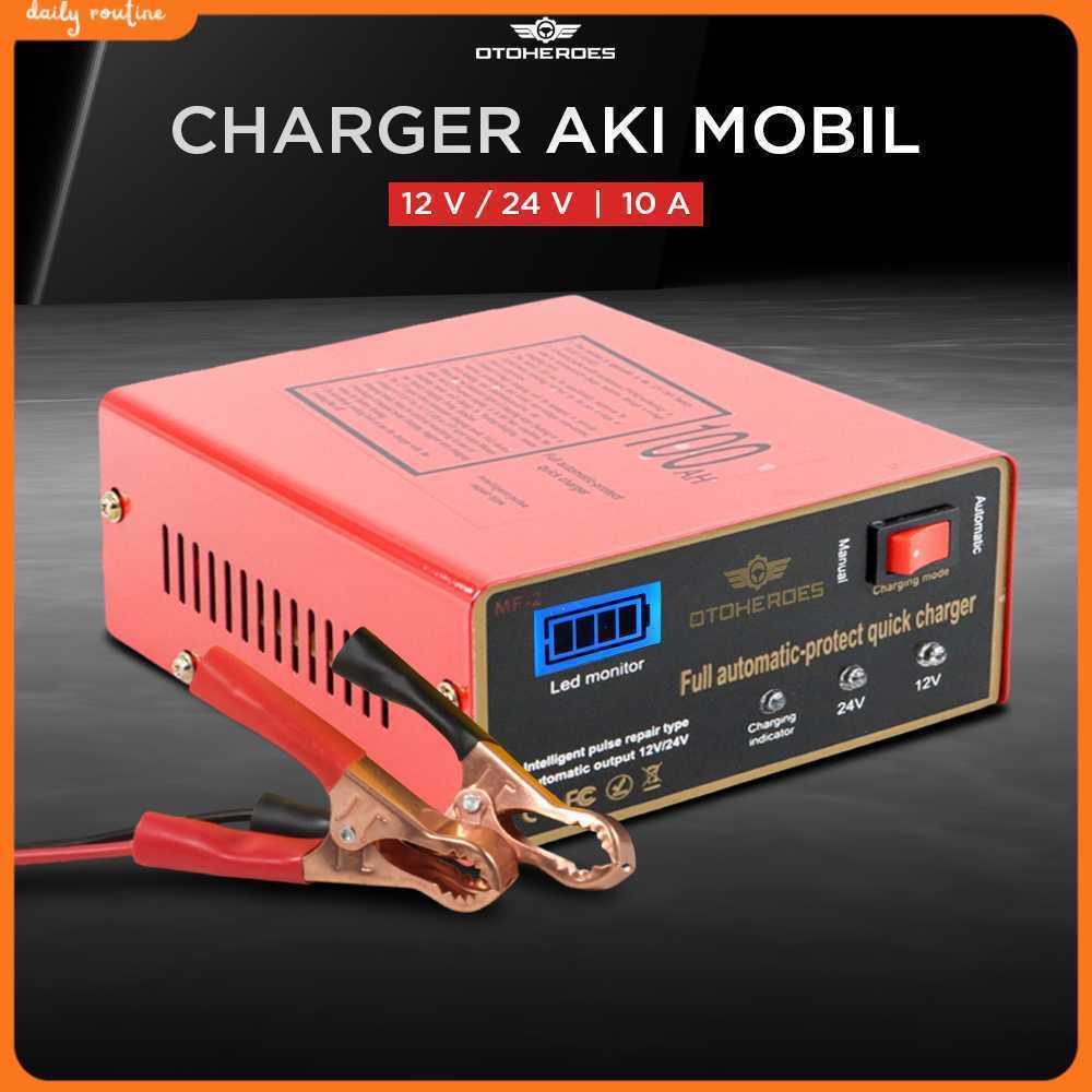 OTOHEROES Charger Aki Mobil Intelligent Battery Charger 12V/24V 10A - MF-2