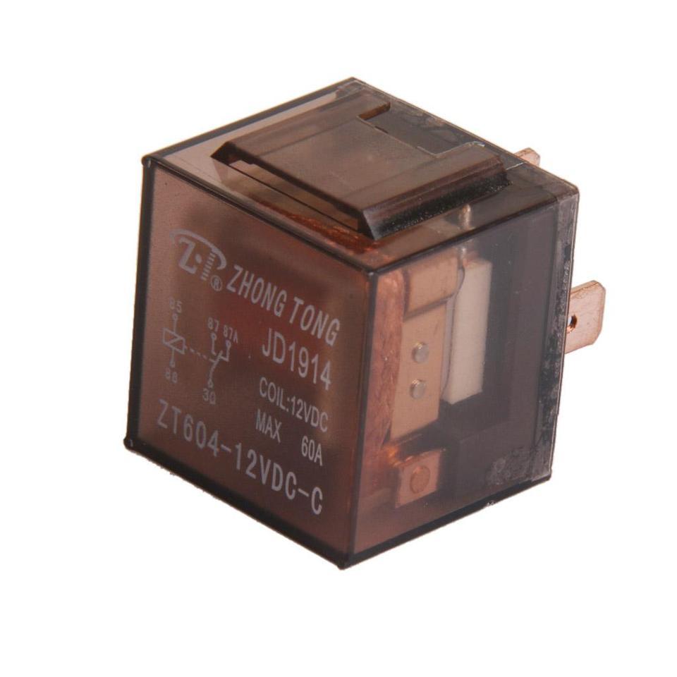 ZT604-12V-1C-60A Car Auto Truck DC 12V 60A 60 AMP SPDT Relay Relays 5 Pin High 40A coil capacity- ab