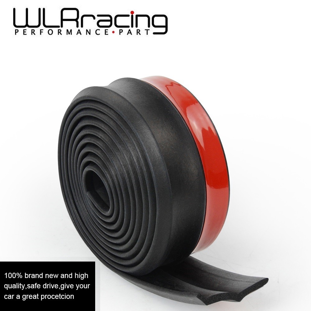 2.5M Car Bumper Lip Stickers Car Front Bumper Lip Rubber Car Bumper Protectors Exterior Mougs Bumper