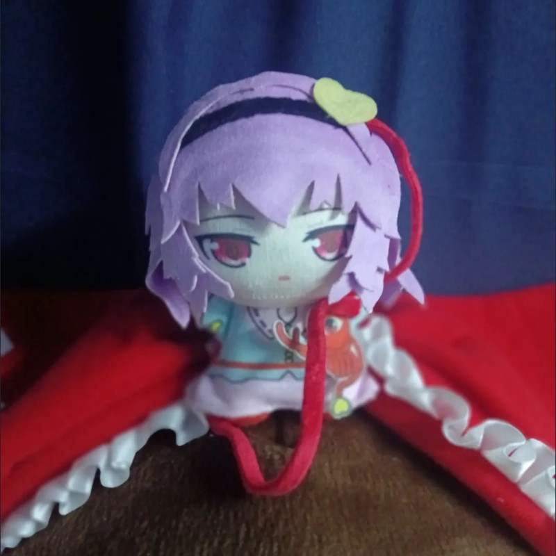 10cm Anime Game TouHou Project Kawaii Cosplay Soft Cotton Doll Starfish Body Komeiji Satori Cartoon 